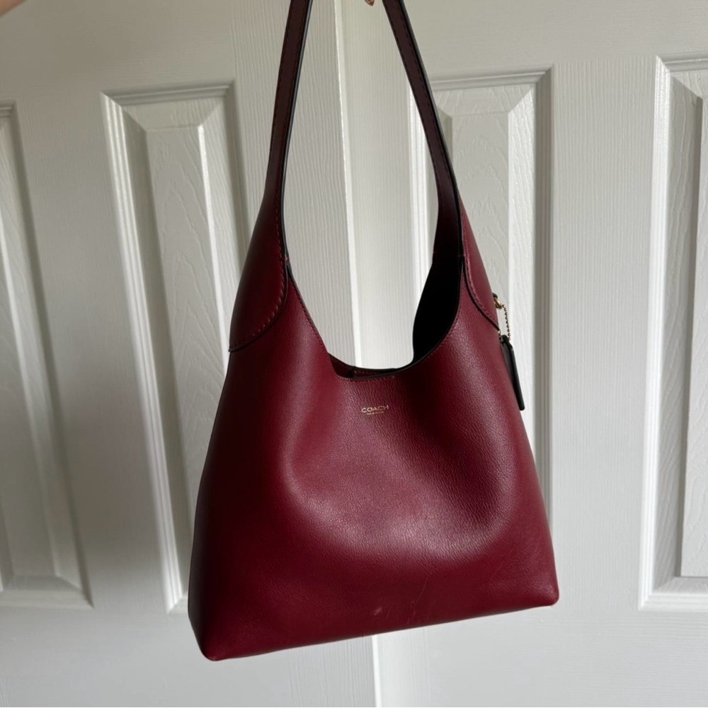 ❤️COACH Brooklyn 28 Bag in Ruby Red❤️ - Picture 5 of 11